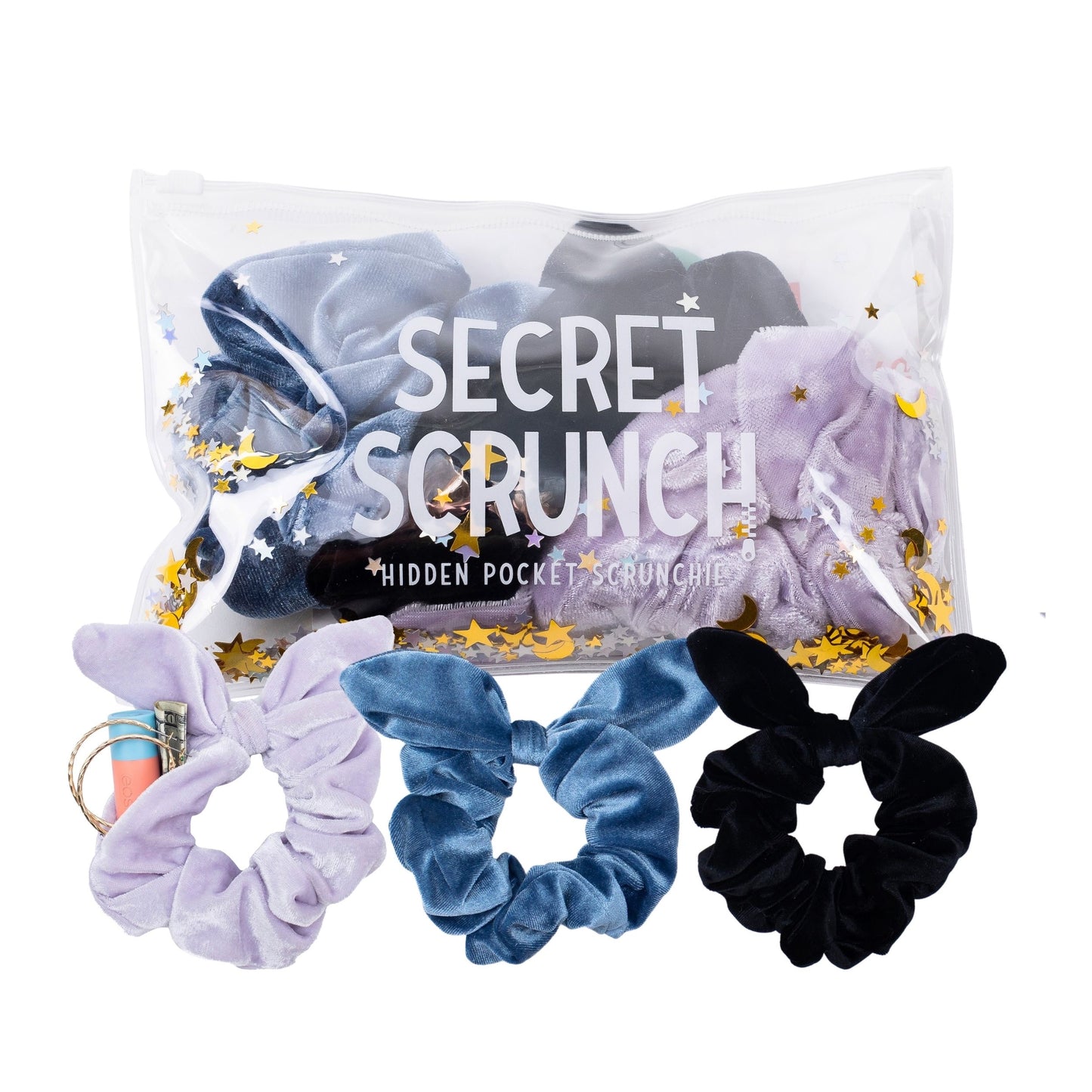 3-Pack Velvet Mini Scrunchies